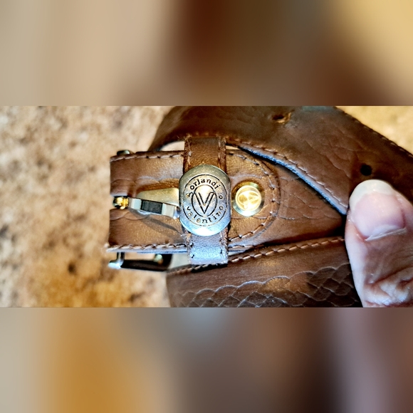 Gorgeous Valetino Orlandi Soft Leather Belt Made In Italy Smooth Size 40 - Picture 2 of 8